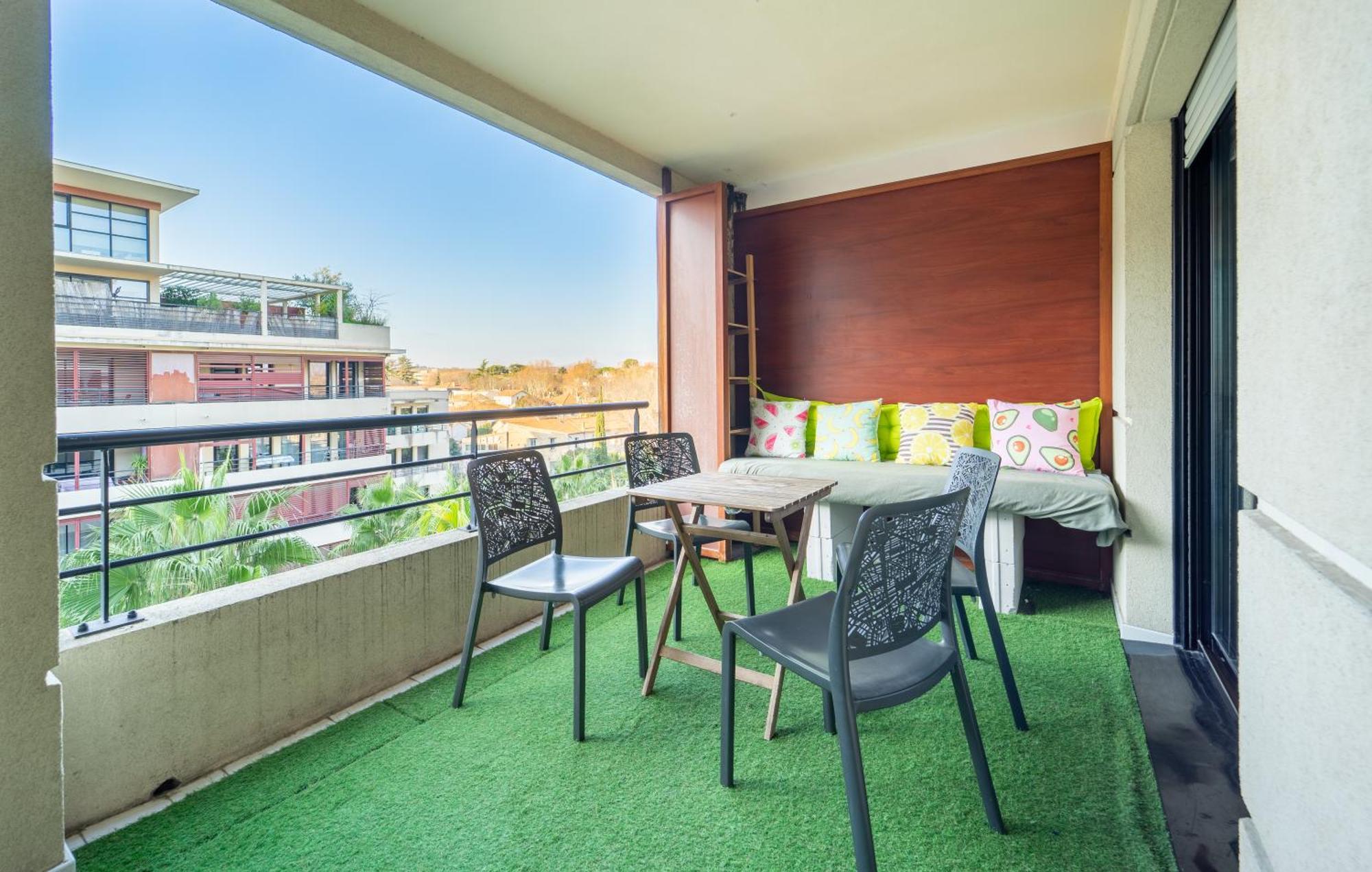 Le Dory - Spacieux, Climatisation, Terrasse & Parking Montpellier Eksteriør billede
